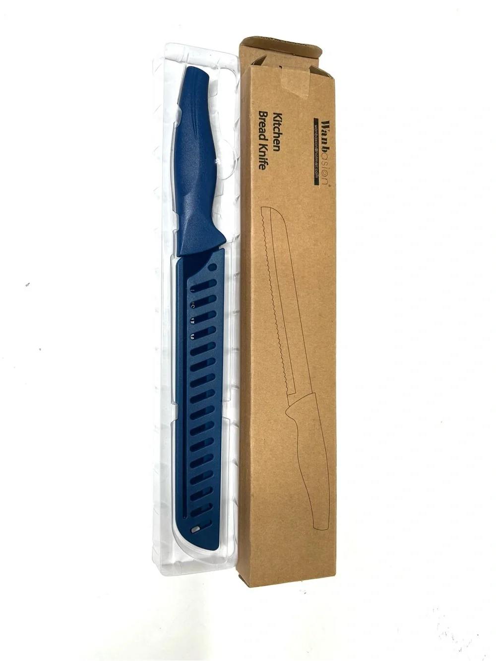 Wanbasion Professional Bread Knife Stainless Steel Blue